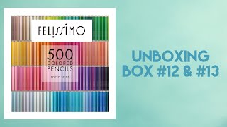 Felissimo 500 Colored Pencils Tokyo Seeds  Unboxing 12 and 13 [upl. by Trutko397]