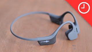 Review Trekz Air bone conduction headphones from Aftershockz [upl. by Dickenson]