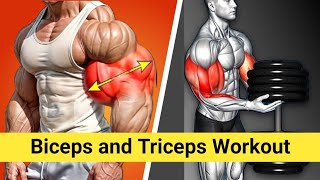 Bicep and Tricep Workout At Gym With Dumbbells  Wider  Xworkout [upl. by Faxun]