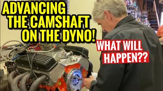 400 SBC Chevy Advancing the camshaft 4 degrees what will happen Dyno tests Comp XE268H Part 2 [upl. by Enyawud]