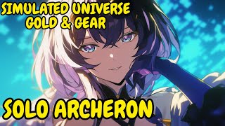 《Archeron》Solo Archeron Simulated Universe Gold amp Gear  HONKAI STAR RAIL [upl. by Lil]