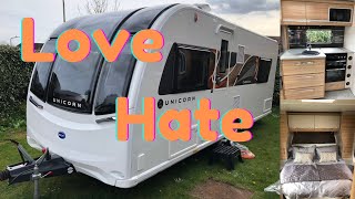 Bailey Unicorn 5 Cabrera Caravan Review 6 Months  2500 Miles [upl. by Alekehs]