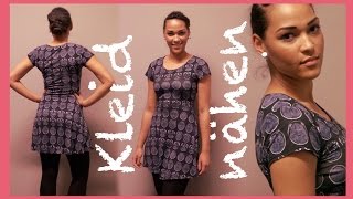 DIY Jerseykleid nähen II  Sew a dress easily [upl. by Pappano]