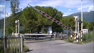 Spoorwegovergang Sulzano I  Railroad crossing  Passaggio a livello [upl. by Lizabeth]