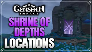 All Inazuma Electro Shrine Of Depths Locations  Part 1 【Genshin Impact】 [upl. by Onitselec496]