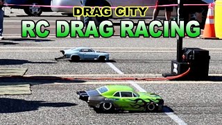 RC drag racing  Drag City  Arrma Infraction modified [upl. by Tattan177]