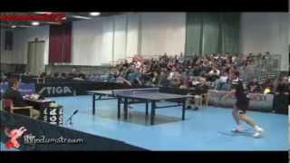 Wang Xi vs Mikael Appelgren Modum Open 2013 14 Final [upl. by Nekal827]