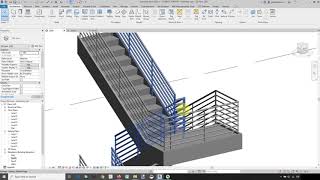 Personalización de multistory stairs y transiciones de barandas en Revit [upl. by Ahmar548]