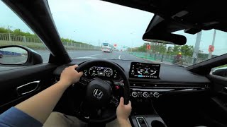 2023 Honda Civic Hybrid eHEV Test Drive POV [upl. by Swithbart]