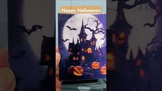 Halloween 3D Lenticular Greetings Card halloween hologram shorts [upl. by Arvy528]