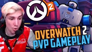 XQC OVERWATCH 2 FIRST LOOK AT NEW PVP PUSH MODE  xQcOW [upl. by Siravart5]