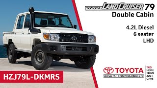 Toyota Land Cruiser 79 Double Cabin  42L Diesel  6 seater  LHD [upl. by Ecar408]