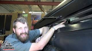 Flush Mount Fitment Brackets  Roof Top Tent Install  The Bush Company [upl. by Rem]