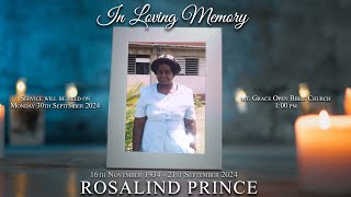 Celebrating The Life of Rosalind Prince [upl. by Gone]