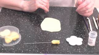 How to make a basic rose bud with sugar with Louise Wilson from The Cake Makery [upl. by Ahsimal]