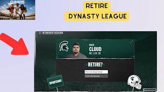 How to Retireleave Dynasty league in College Football 25 [upl. by Dahlstrom]