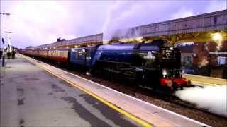 60163 Tornado departs Taunton on The Cathedrals Express 170913 [upl. by Prudie175]