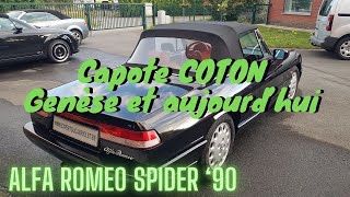 EP191  La capote en COTON sur lALFA ROMEO Spider série 4 [upl. by Cox]