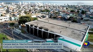 Casan inicia tratativas para liberar verba às famílias atingidas por rompimento de reservatório [upl. by Akeit663]