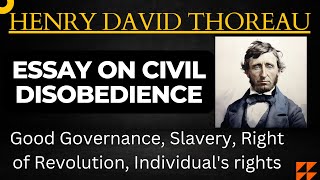 Civil Disobedience by Henry Thoreau  Essay on Civil Disobedience  Political Science Simplify Law [upl. by Hilel318]