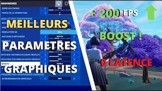 LES MEILLEURS PARAMETRES GRAPHIQUES DANS FORTNITE  PC XBOX PS4PS5 0 LATENCE  BOOST FPS [upl. by Boony154]