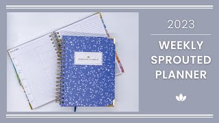 Flip Through the 2023 Weekly Sprouted Planner [upl. by Tarttan893]