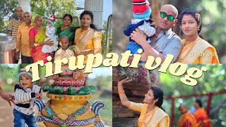 Our Tirumala Tirupathi vlog Chotu tonsure ceremony familyvlog tirupati tonsure tirumala [upl. by Johnny465]