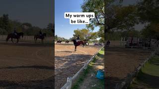 Trying to control Bold in the warm up…and failing dismally🤣 equestrian funny showjumping horse [upl. by Marci]