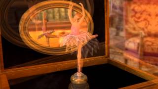 Boîte à musique et ballerine  3ds Max [upl. by Nanfa871]