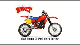 1983 Honda CR480R Retro Bike Review [upl. by Girish]