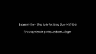 Lejaren Hiller  Illiac Suite for String Quartet 14 [upl. by Asta]