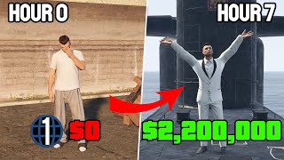 How to Make 2200000 Starting From Level 1 In GTA Online Beginner Solo Money Guide [upl. by Dajma324]