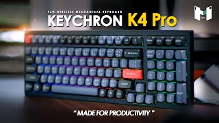 รีวิว Keychron K4 Pro  เกิดมาเพื่อ Productivity ปุ่มครบ ไร้สาย เสียงดี [upl. by Ydassac]