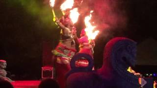 Fire Dancers at Galle Literary Festival opening ceremony 2017 Sri Lanka [upl. by Zumwalt]