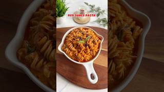 Healthier version  Creamysaucy pasta ♥️ pasta redsaucepasta healthyrecipes highproteinrecipes [upl. by Icnan]