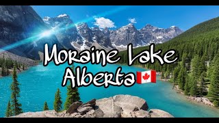 Moraine Lake  Alberta Canada  Travel Vlog  Summer Sky [upl. by Sitoiganap]