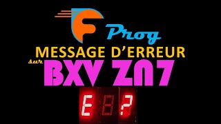 MESSAGE D ERREUR SUR ZN7 CAME [upl. by Hoffmann729]