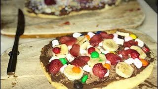 DESSERT PIZZA Fun family baking CHALLENGE  must watch video 😂 [upl. by Sihtam129]