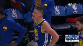 Jerebko Game Winner  Warriors vs Jazz NBC Bay Area Warriors commentary [upl. by Ellenehc570]