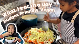 What I Eat In A Day  Budget Friendly Vegan Recipes  Feeding A Large Family of 7 [upl. by Rammaj]