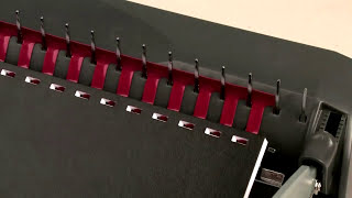 How To Use a Manual Comb Binding Machine [upl. by Chaffin83]