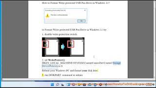 How to Remove Write Protection from USB Drive in Windows [upl. by Rojam]