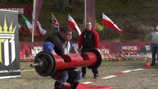 LOG LIFT WORLD RECORD 500lbs Strongman Record  227kg  by Zydrunas Savickas 2014 [upl. by Ennaer547]