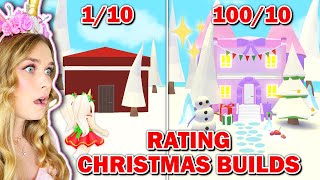 Rating Christmas Builds In Adopt Me Roblox [upl. by Inaluahek158]