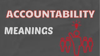 What is the meaning of accountability  means and definition with example in English [upl. by Etteuqram469]