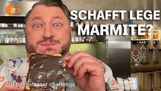 Klebriger Kult Sebastian soll herzhaften Brotaufstrich nachmachen I ZDFbesseresser challenge [upl. by Ahtanaram137]