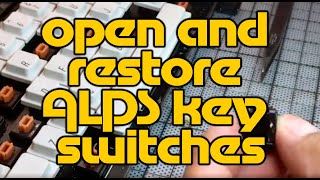 Adventures In Retrobrite Quick Tips 4  open and restore ALPS key witches [upl. by Laurinda845]