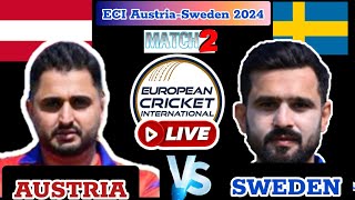 Austria vs Sweden 2nd T10 Live AUT vs SWE live  ECI Live Score amp Commentary [upl. by Hedda]