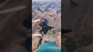 Countermeasures deployed F22 dodge missiles and returns fire dcs [upl. by Nats]