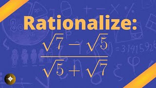 How to Rationalize Surds  Simplify Surds [upl. by Castora]